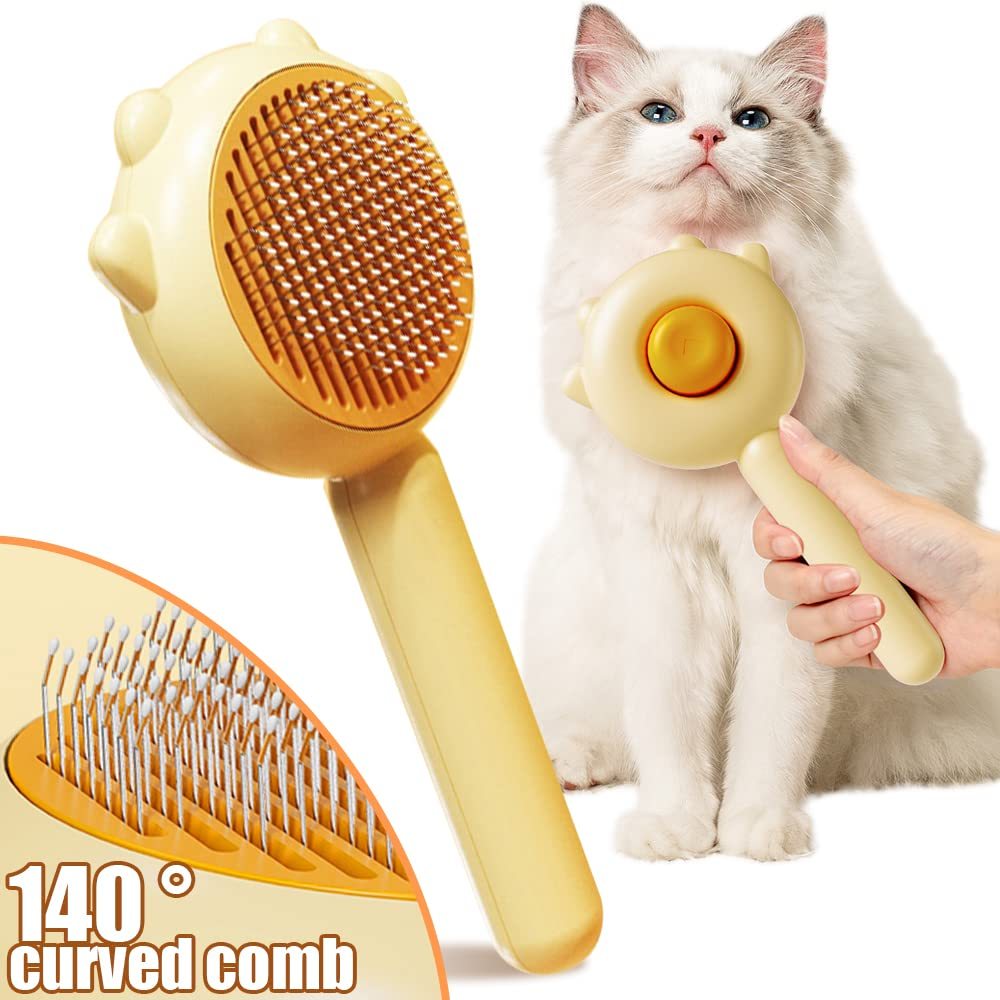 Hair Cleaner Brush For Cats & Dogs – With Release Button.