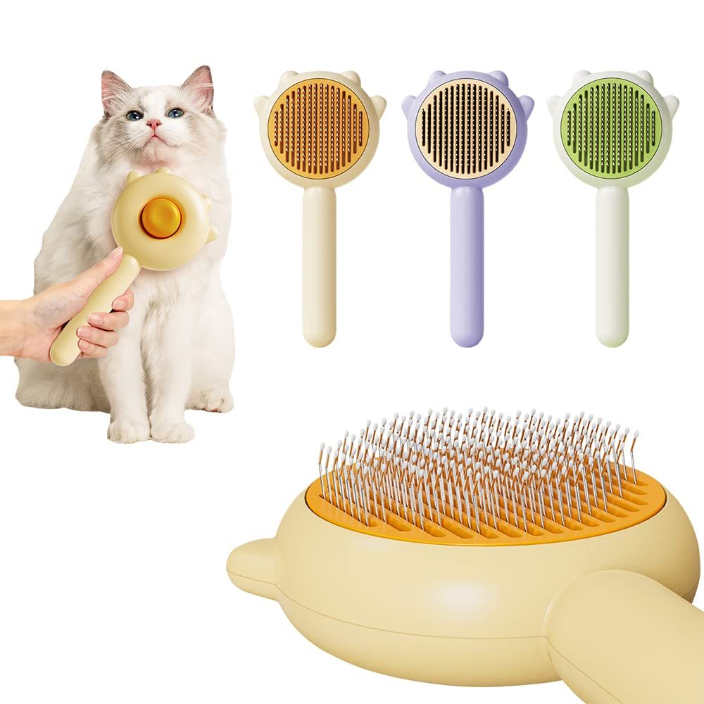 Hair Cleaner Brush For Cats & Dogs – With Release Button.